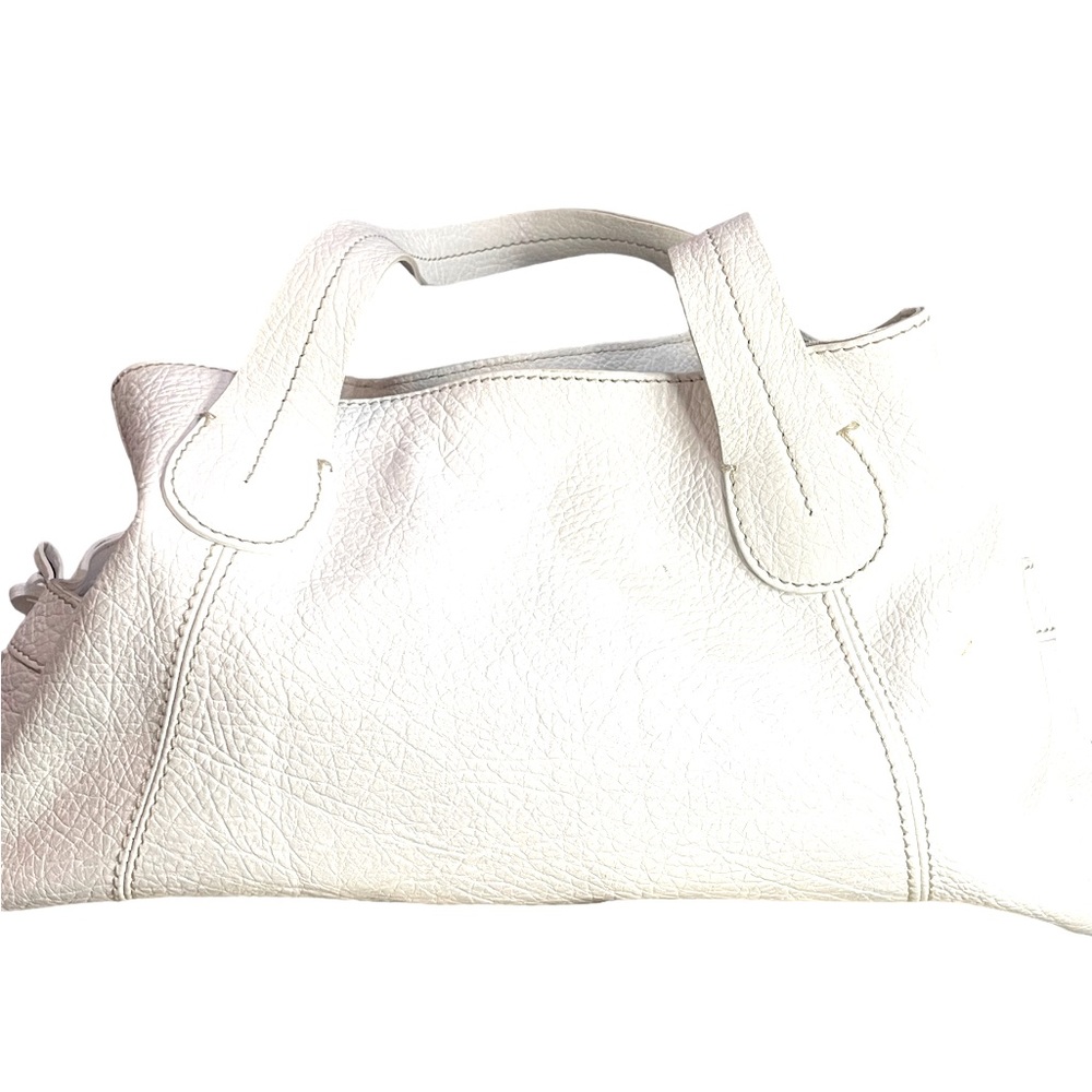 Cavalconti  White Genuine Leather Over The Shoulder Bag Made in Italy